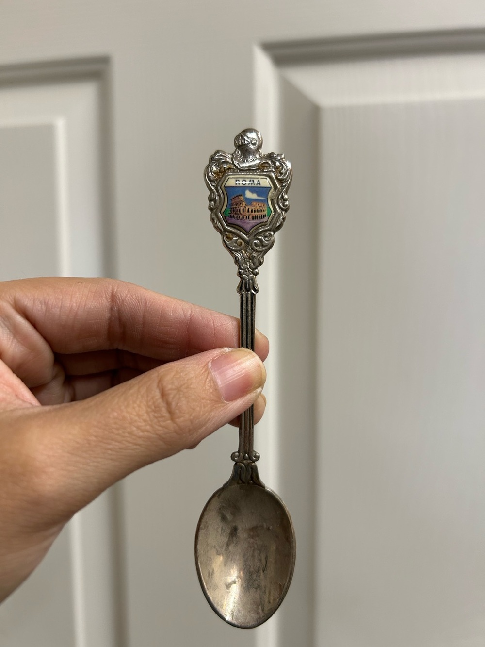 Vintage Silver Decorative Rome Souvenir Spoon